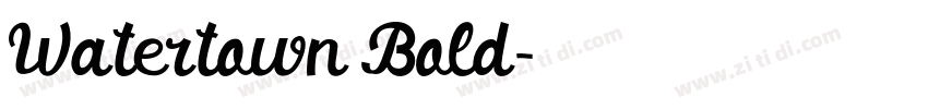 Watertown Bold字体转换